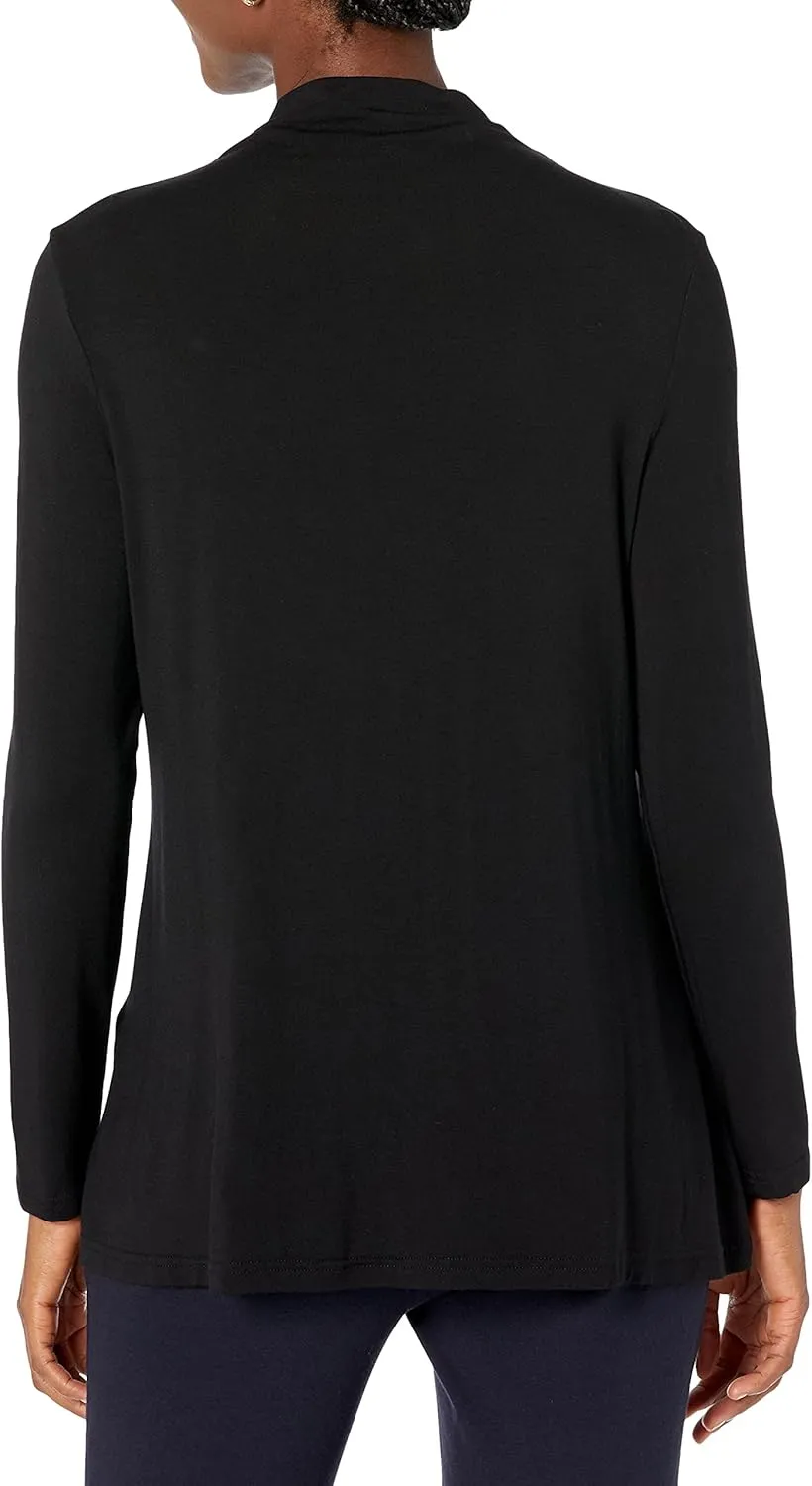 Amazon Essentials Women's Jersey Long-Sleeve Mock Neck Swing Tunic (Previously Daily Ritual)