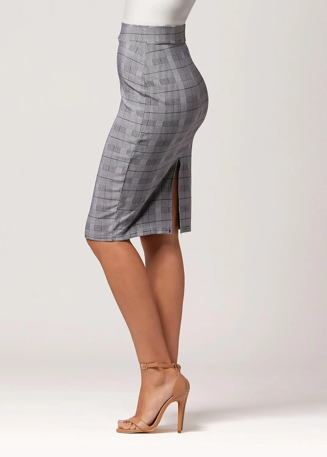 Conceited Skirts for Women - Stretch Pencil Skirt - Wear to Work - Pull On - Midi Length in Regular and Plus Size