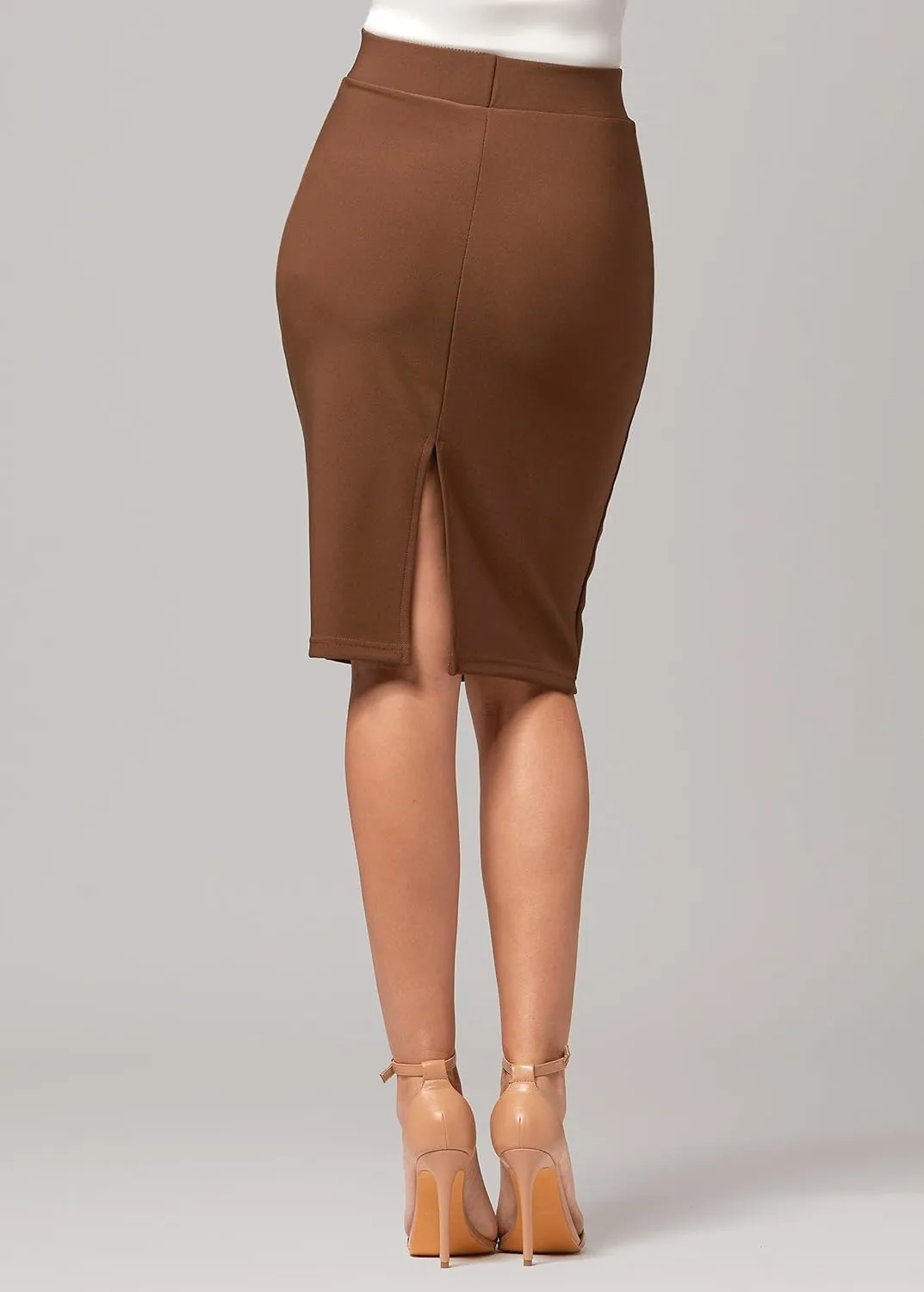 Conceited Skirts for Women - Stretch Pencil Skirt - Wear to Work - Pull On - Midi Length in Regular and Plus Size