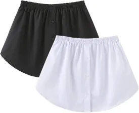 Lace Shirt Extender for Women Fake Top Lower Sweep Half Length Skirt Adjustable Extender for Layering