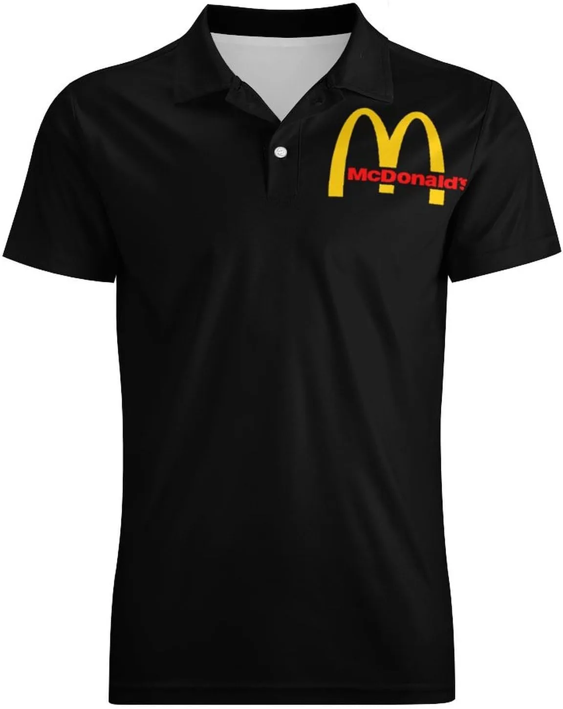 Men's Logo Polo T Shirt Short Sleeve T-Shirts for Men Teens Boys Round Neck Tshirt Merch Work Daily Clothes Uniform Tops