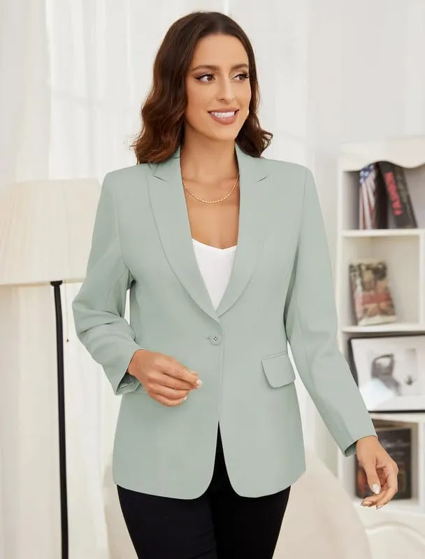Women's Blazer, Stylish Blazer Jackets for Women, Perfect for Casual & Business Wear, Long Sleeve Blazers for Women