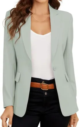 Women's Blazer, Stylish Blazer Jackets for Women, Perfect for Casual & Business Wear, Long Sleeve Blazers for Women