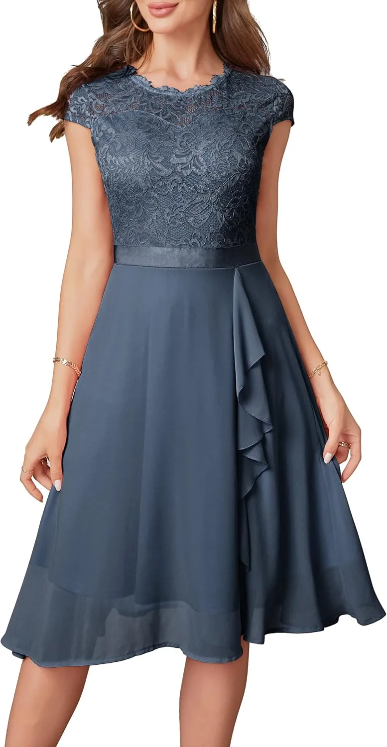 Women's Cocktail Dresses for Women Evening Party, Tea Party Dress for Women 2024 Wedding Guest Dress Prom Semi Formal Dress