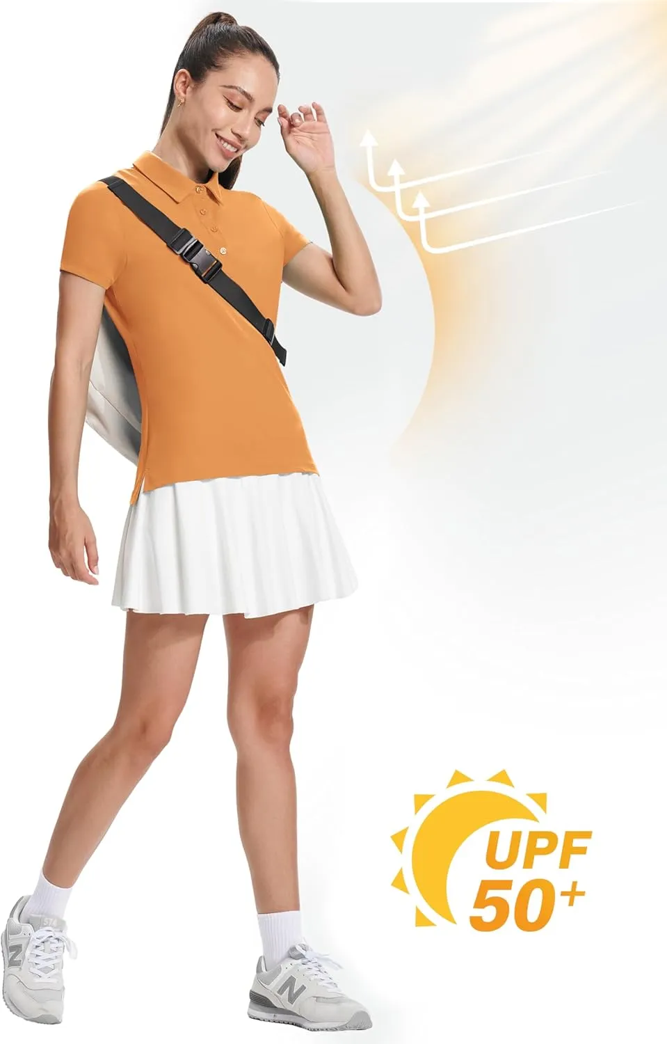 Women's Golf Shirt Short Long Sleeve Polo Shirts Lightweight Quick-Dry Workout Daily Work Shirts Tops for Women