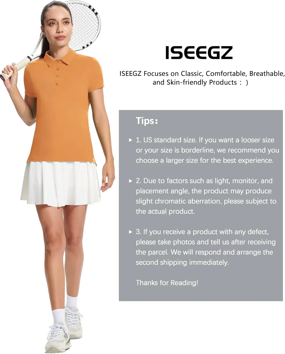 Women's Golf Shirt Short Long Sleeve Polo Shirts Lightweight Quick-Dry Workout Daily Work Shirts Tops for Women