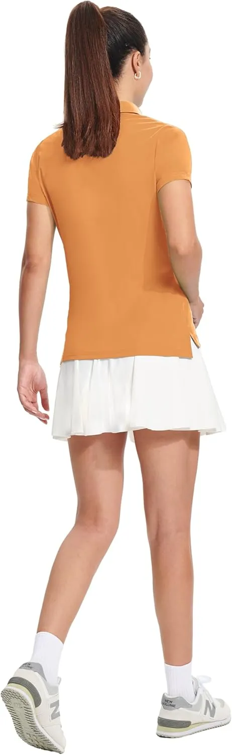 Women's Golf Shirt Short Long Sleeve Polo Shirts Lightweight Quick-Dry Workout Daily Work Shirts Tops for Women