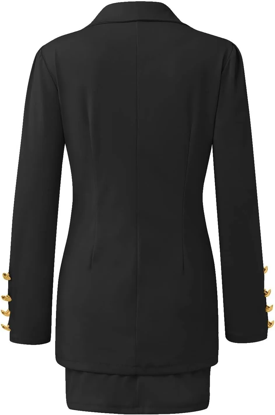 Women's Suit 2 Piece Sets Business Open Front Blazer Button Jackets Elegant Short Dress 2024 Work Office Matching Set