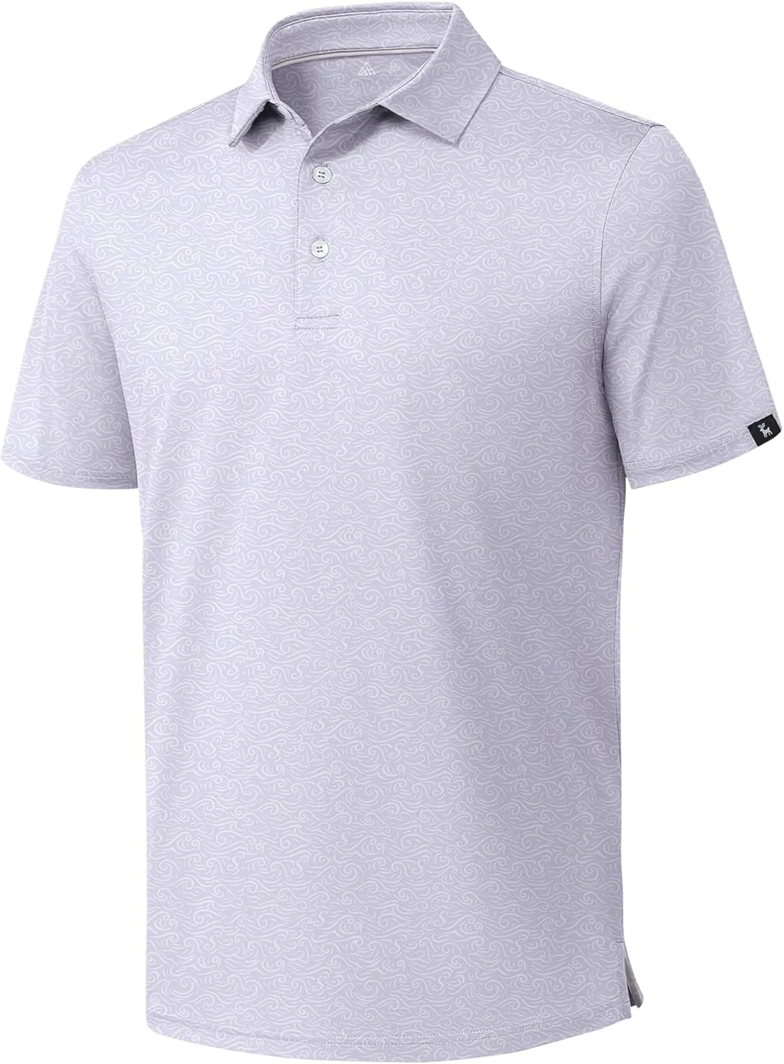 ZITY Mens Print Polo Shirts Short Sleeve Moisture Wicking Shirts for Men Golf Tennis Daily Casual Collared T-Shirt